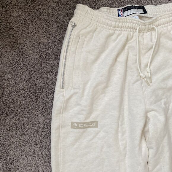 Nike NBA Golden State Warriors Sweatpants Team Issue Cream DN7916-027 2XL Tall - Picture 3 of 8